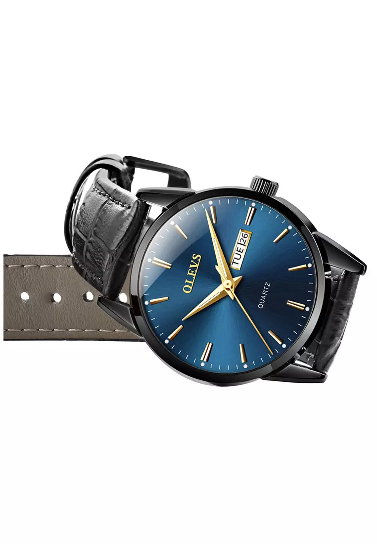 Buy OLEVS Olevs Classic Leather Men Quartz Watch 2024 Online