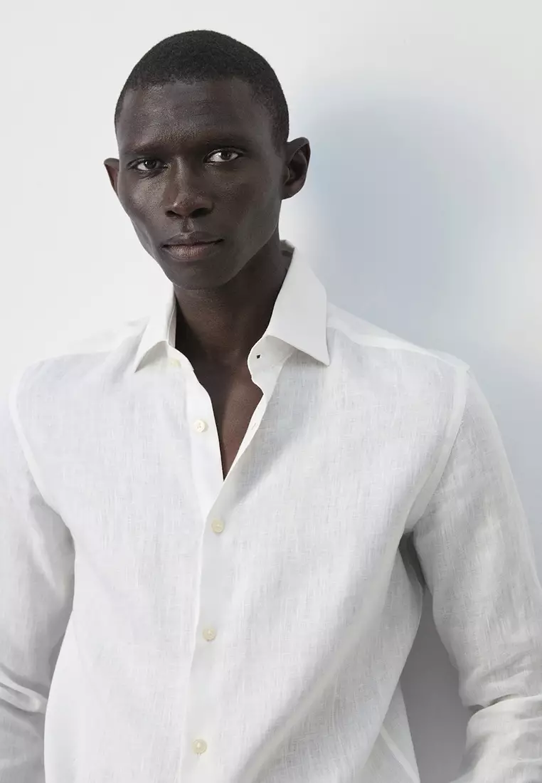 100% Linen Slim-Fit Shirt