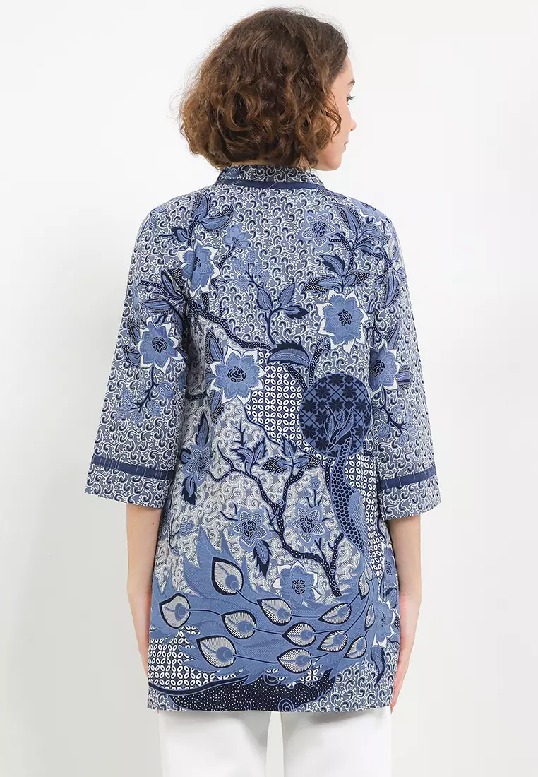 Cardigan Muslim Atasan Outer Batik Vest Wanita Greisa