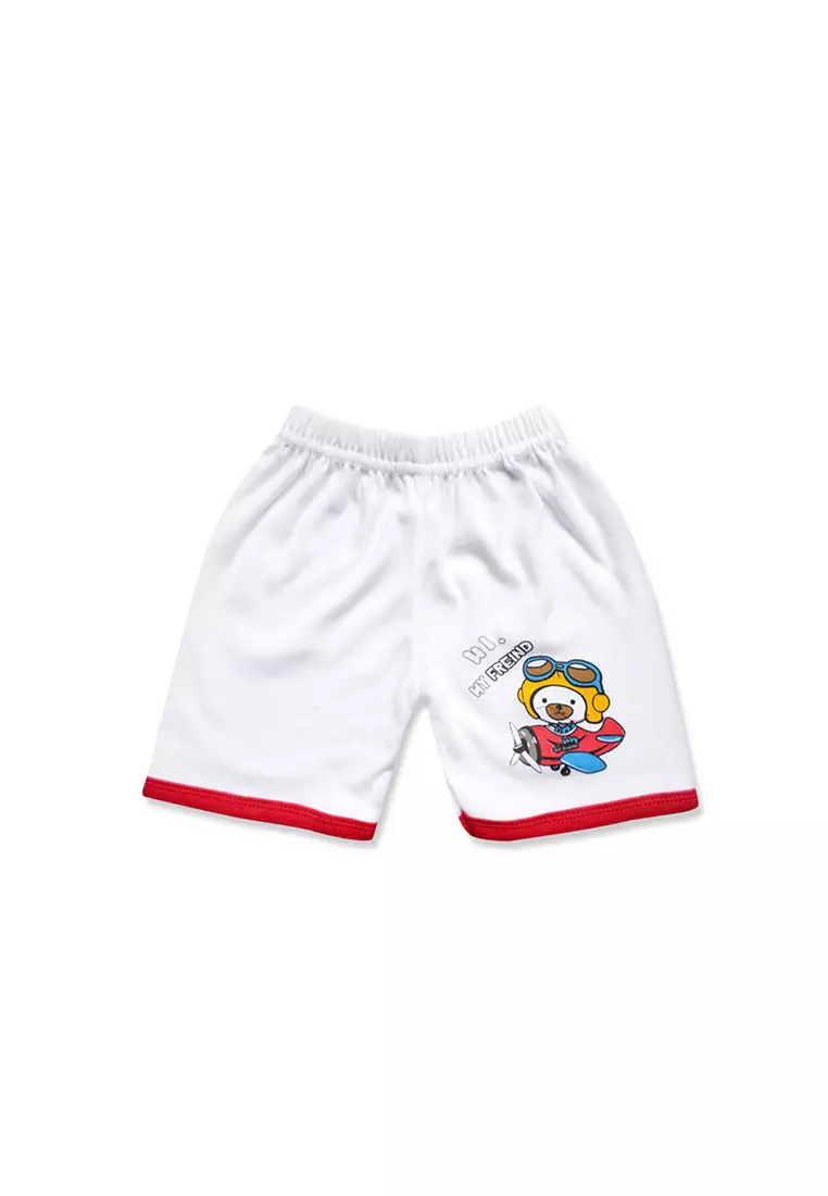 Skabe Pakaian Bayi Anak Laki Laki Baju Atasan Oblong Lengan Pendek Motif Pesawat Setelan Celana Kaos All Size Baby Putih Untuk Usia 0 Sampai 6 Bulan 2762 Everyday Waka Kids Wakakids