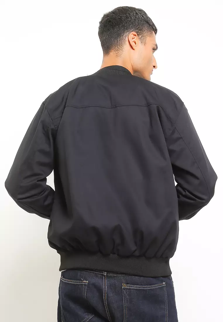 GRAHANGGRA Jaket Bomber American Drill - Black