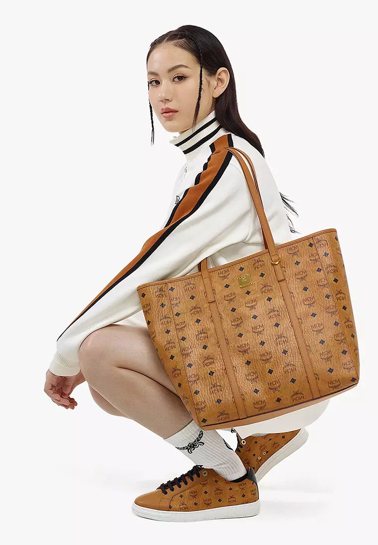 Aren Top-Zip Shopper in Visetos