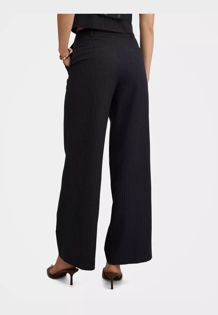 Paloma Pinstripe Wide Leg Pant