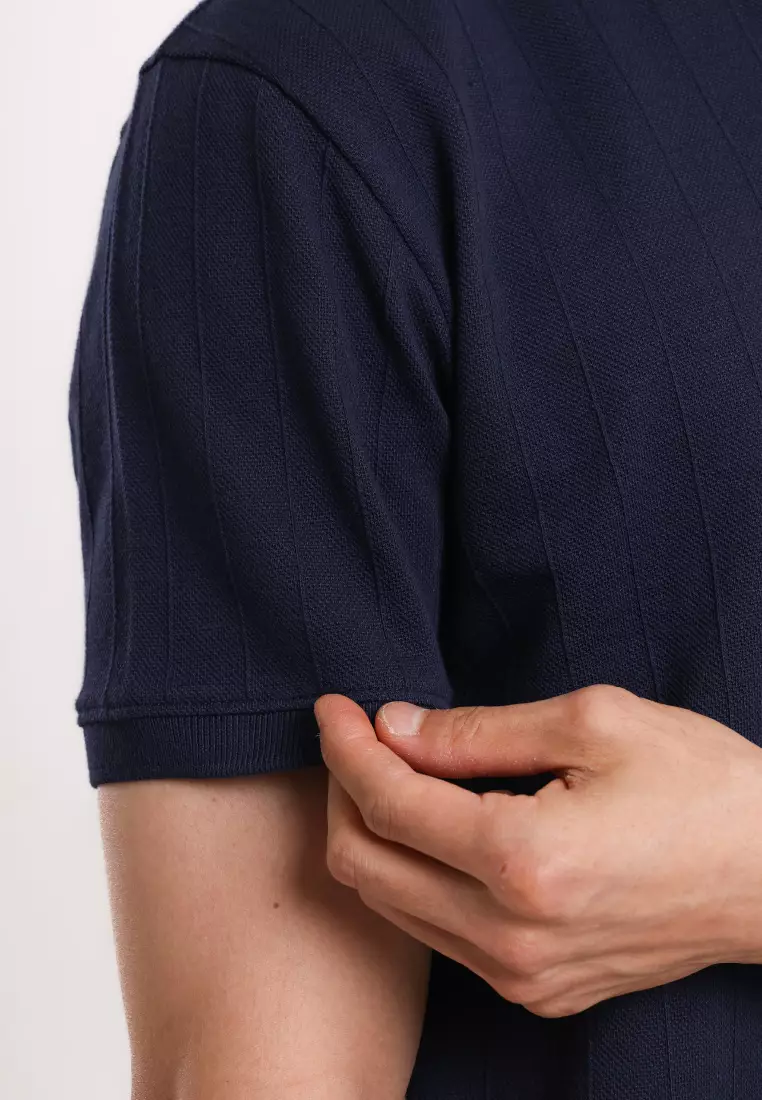 Used 1968 - Rush Kaos Kerah Polo Knit Pria Lengan Pendek