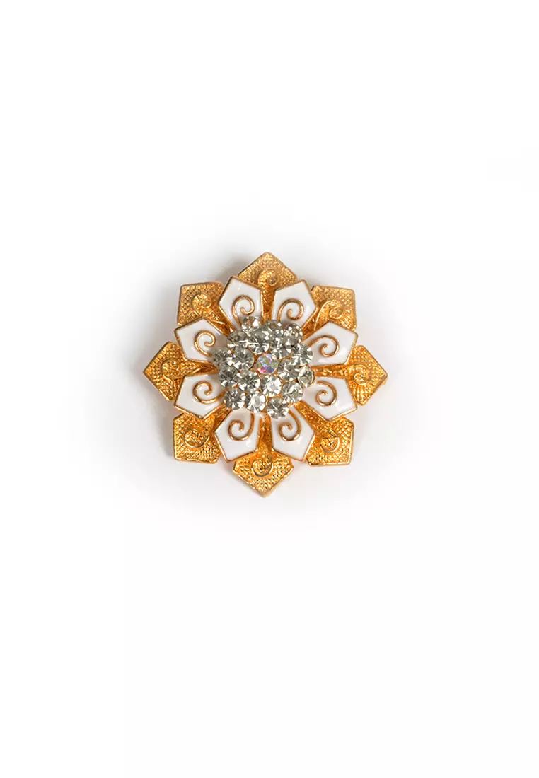 Houseofcuff lapel pin brooch bros untuk jas TUSUK GOLD A48