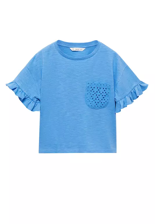 Embroidered Chest-Pocket T-Shirt