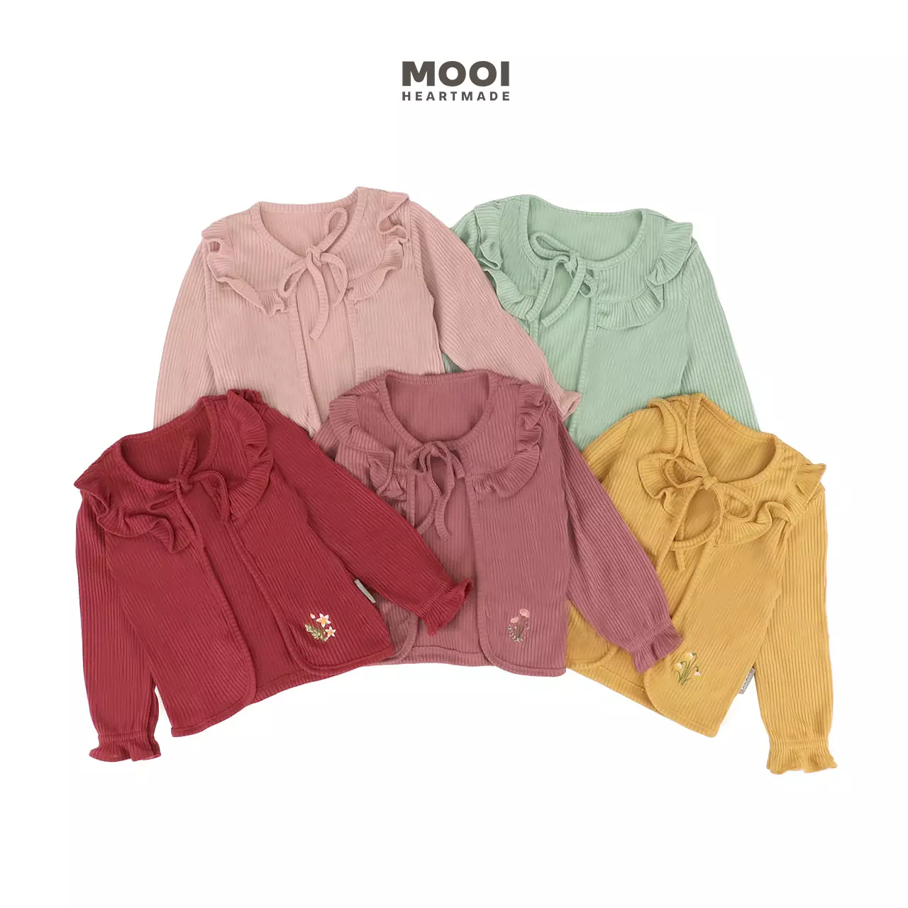 Mooi Cardigan Anak Two Pcs Rhea Cardigan - Pink Peach