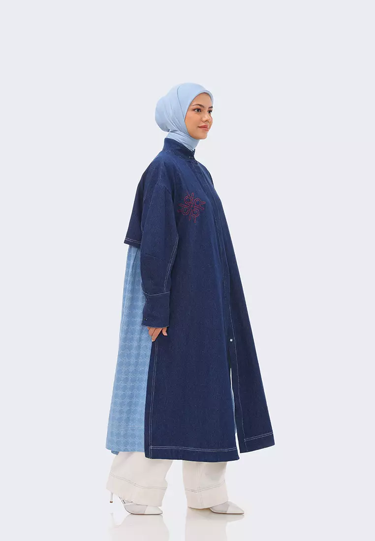 Ria Miranda Navy Blue Theo Coat