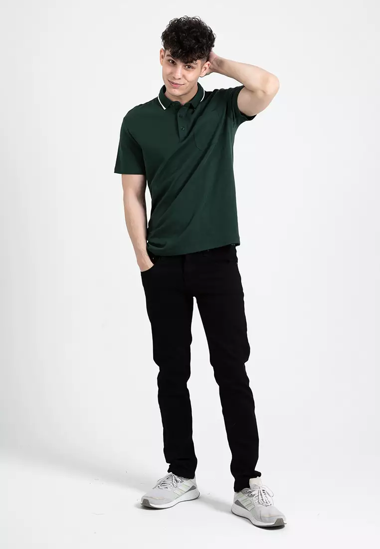 Forest Stretchable Slim Fit Jeans Men Denim Jeans | Seluar Jeans Lelaki Slim Fit - 610194-01Black