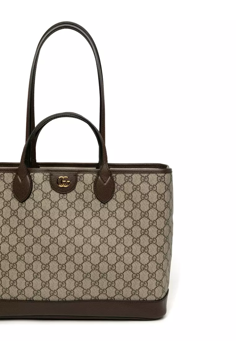 Buy Gucci GG Supreme Canvas Tote Bag in Brown 2024 Online