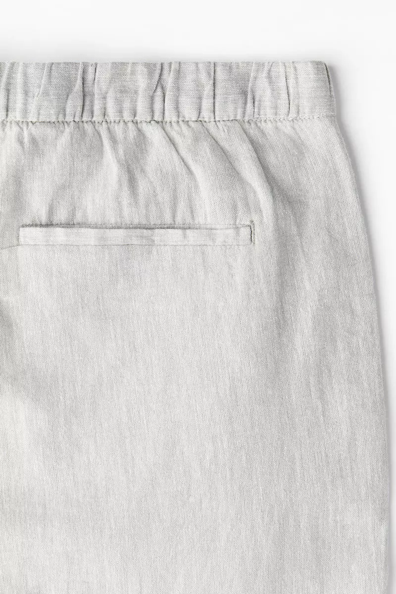 Regular Fit Linen-blend trousers
