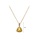 Glamorousky yellow Fashion Elegant Plated Gold Triangle Geometric Pendant with Cubic Zirconia and Necklace 9BD3CAC861CAB1GS_2