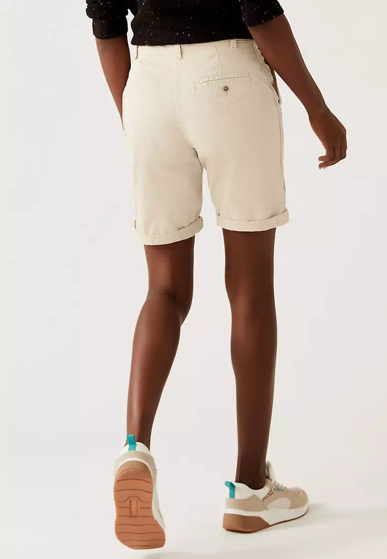 Cotton Rich Tea Dyed Chino Shorts
