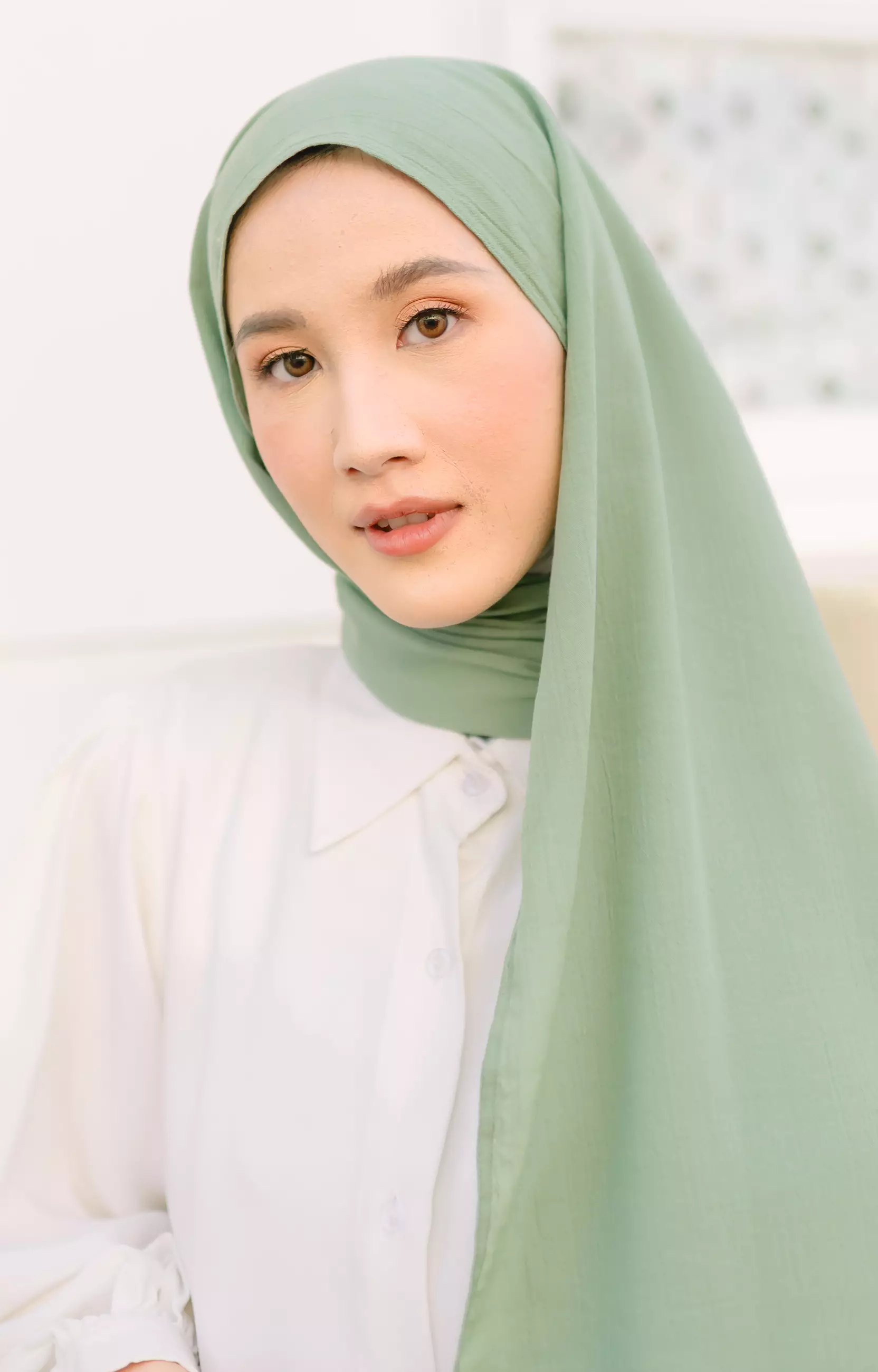 Kash Shawl Green Pastel