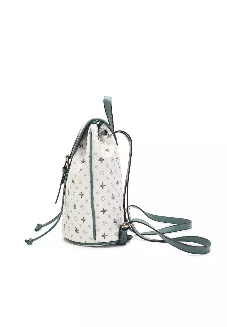 Women's Monogram Backpack (Tas Ransel & Tas Punggung Wanita) - Abu-Abu