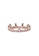 PANDORA silver Pandora 14K Rose Gold-Plated Pink Sparkling Crown Ring CCCF8AC3670350GS_2