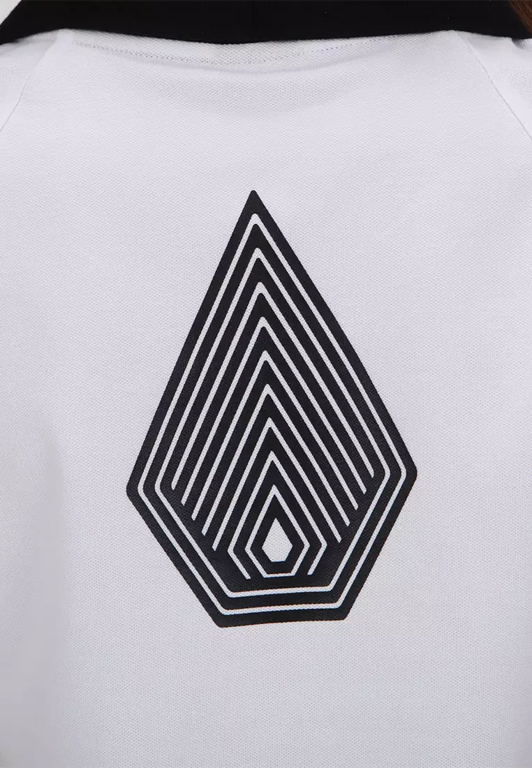 GPL STONE SHAPE SHORT SLEEVE POLO WHITE