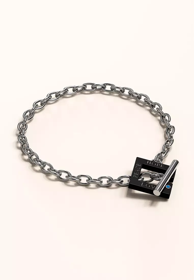 Toggle Love Bracelet in White Gold
