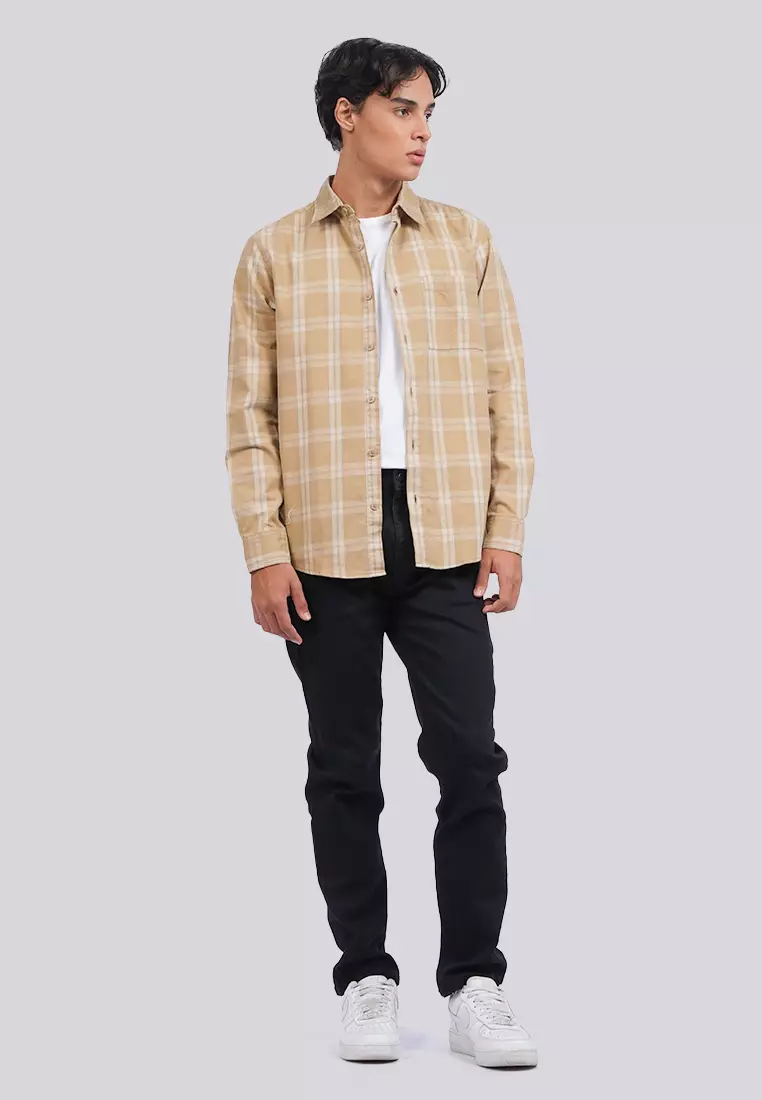 Regular Fit Long Sleeve Checks Shirt