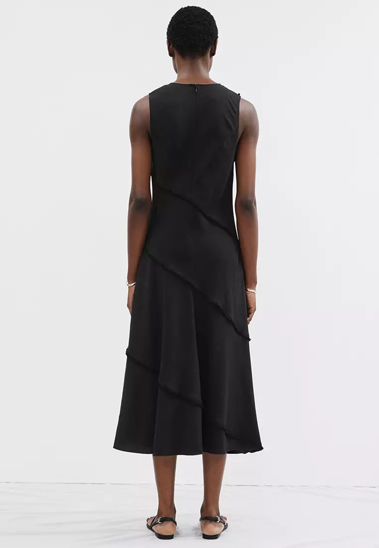 Sleeveless A-Line Midi Dress