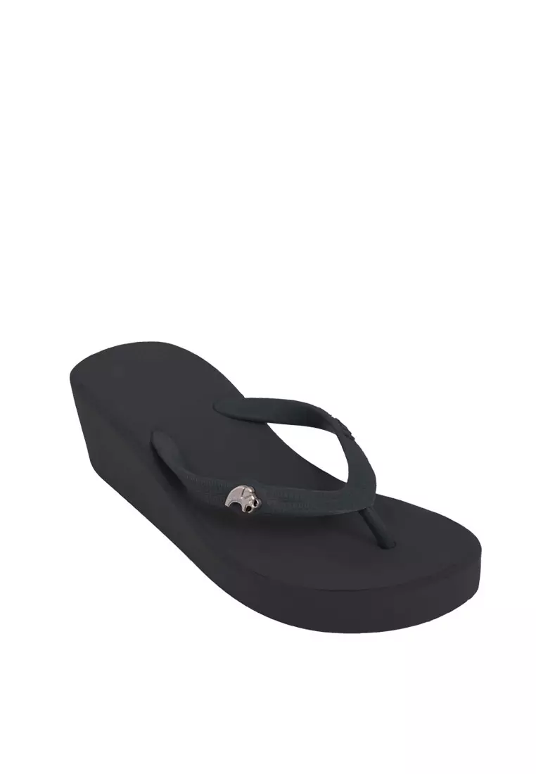 Jual Fipper Slipper Fipper Wedges S Black Original 2024 ZALORA