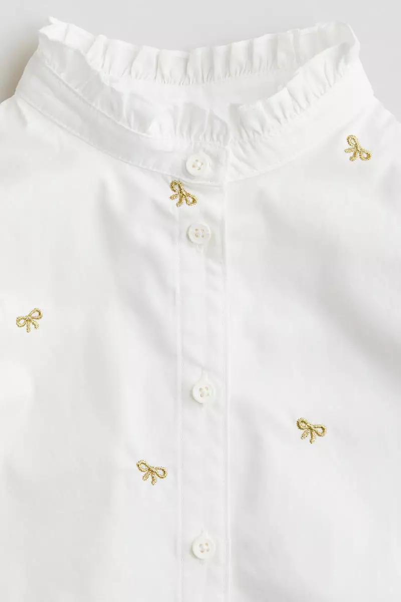 Cotton poplin blouse