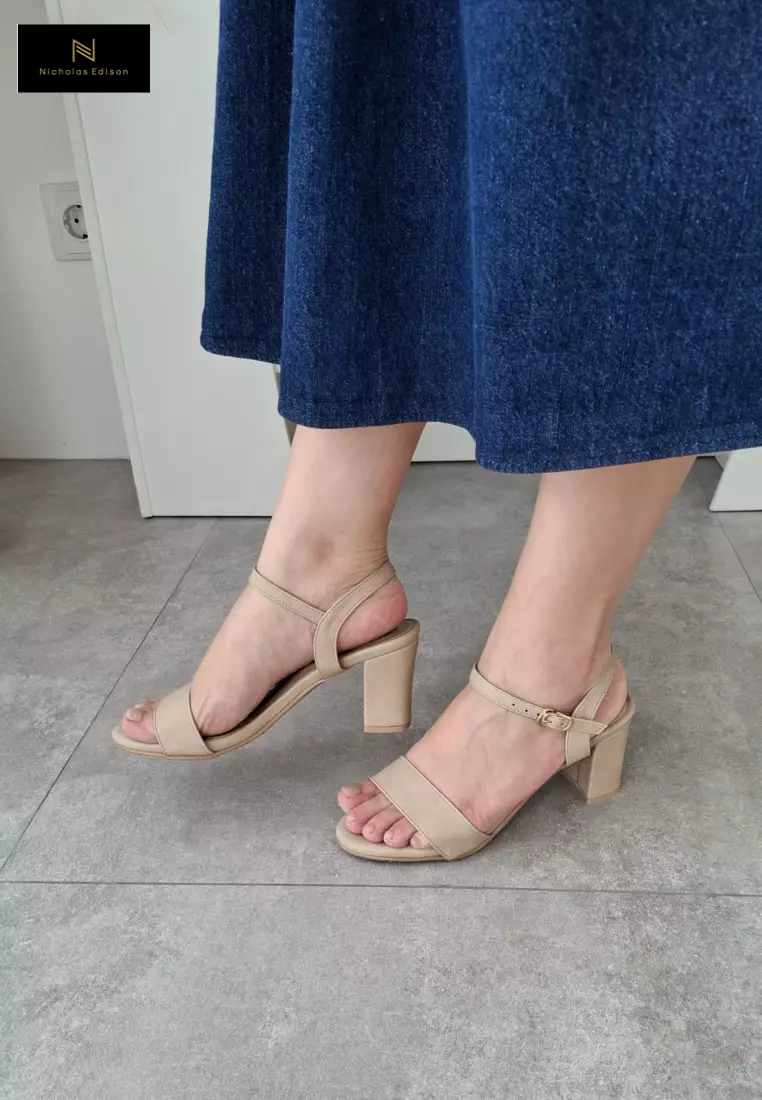 Nicholas Edison Heel Vara Khaki