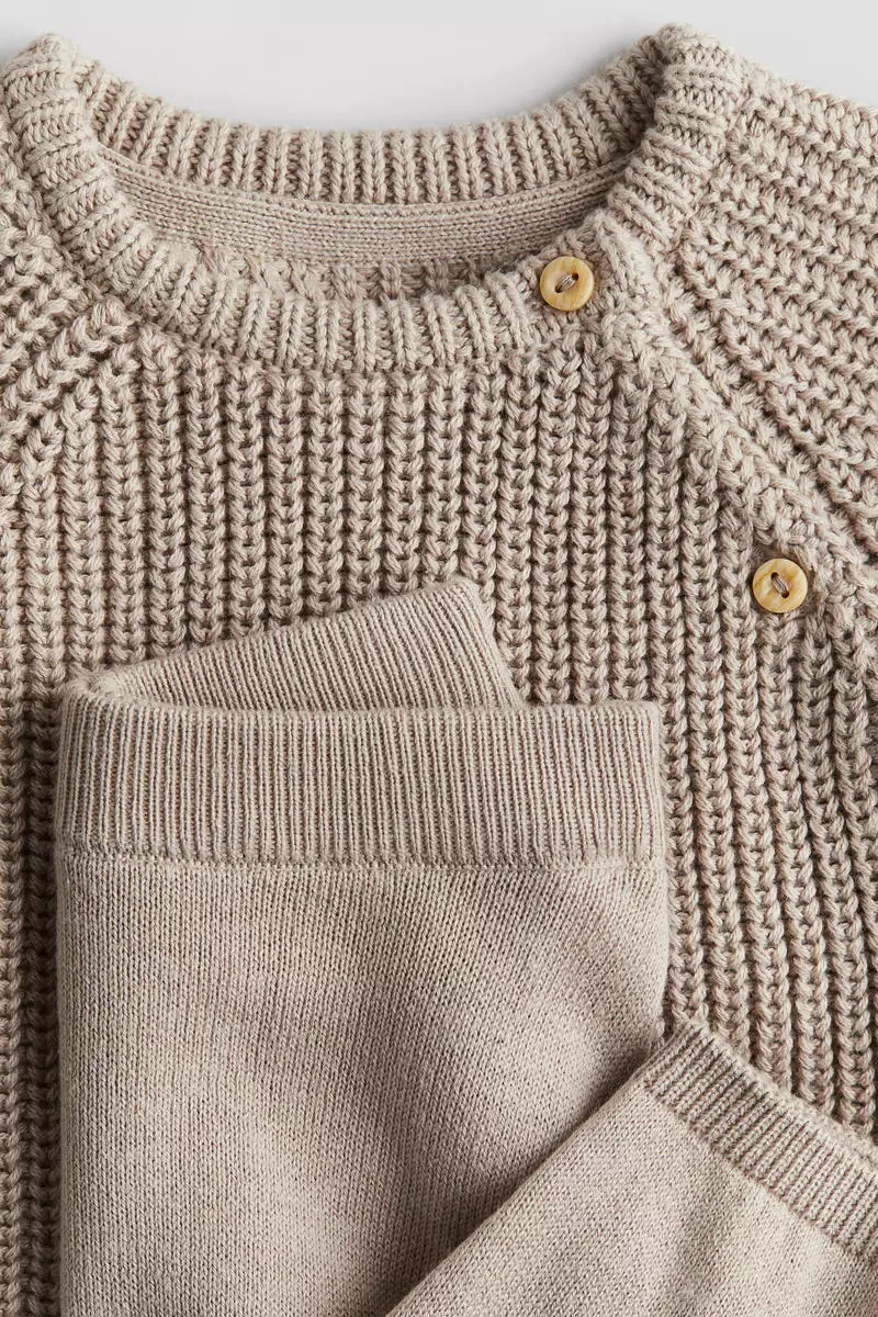 2-piece knitted cotton set