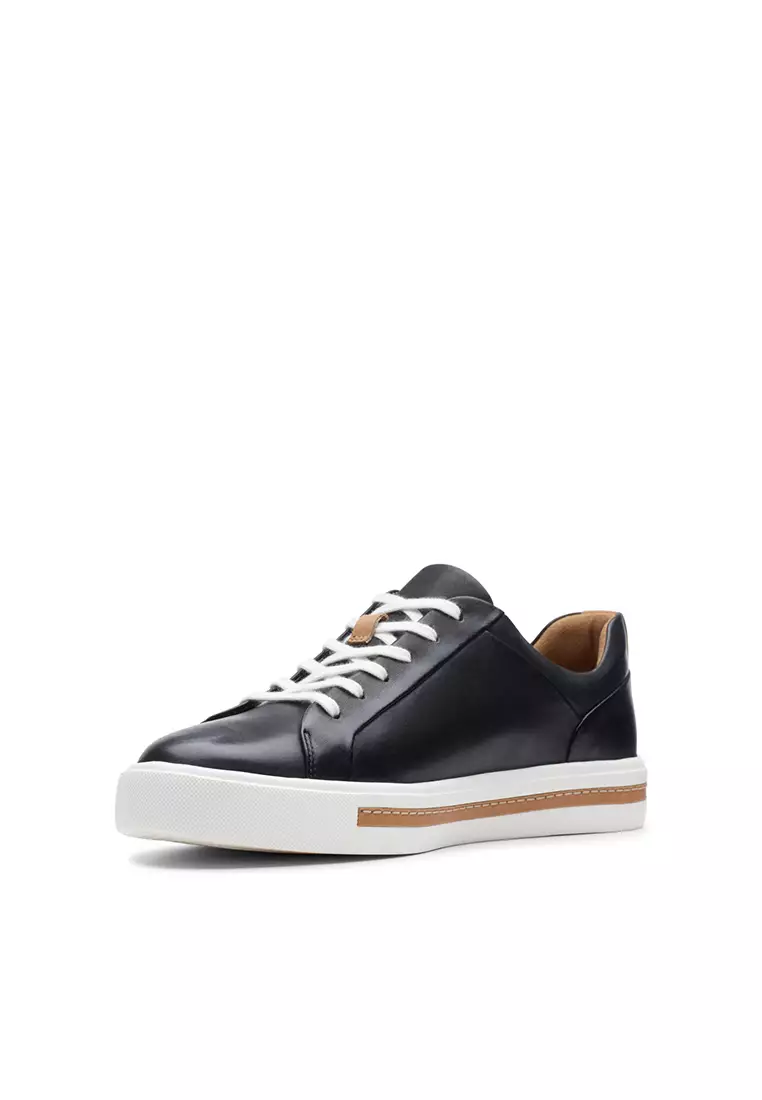 Womens Un Maui Lace Trainers - Black Leather