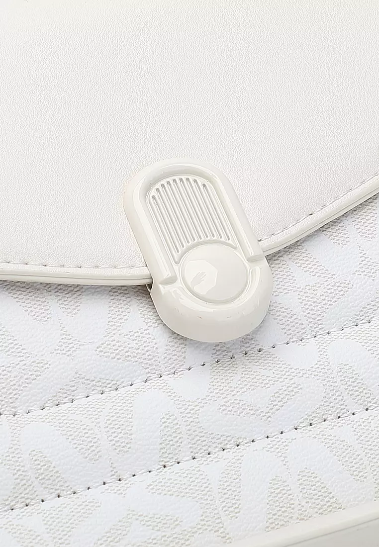 Women's Top Handle Bag / Sling Bag / Crossbody Bag / Shoulder Bag (Tas Tangan Wanita / Tas Selempang Wanita / Tas Bahu Wanita) - Putih