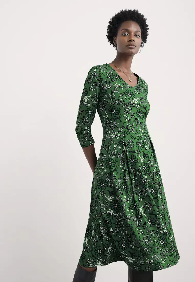 Buy Seasalt Cornwall Seasalt Cornwall Green 3/4 Pier View Dress Online |  ZALORA Malaysia