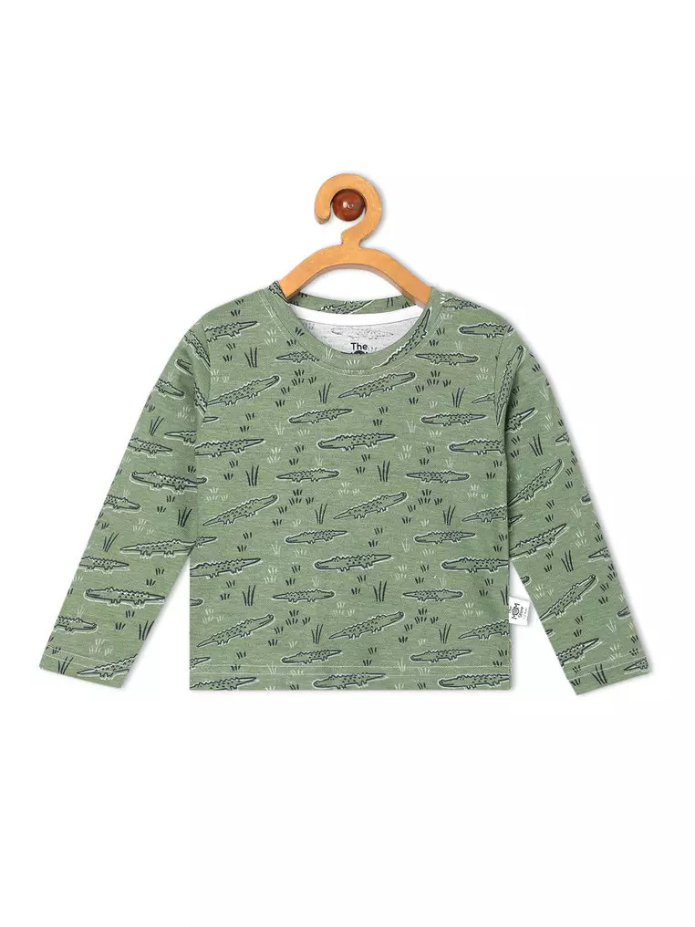 Baby and Kids Pajama Nightsuit Set- The Alligator