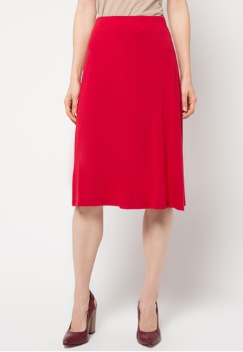 Midi Skirt - Red