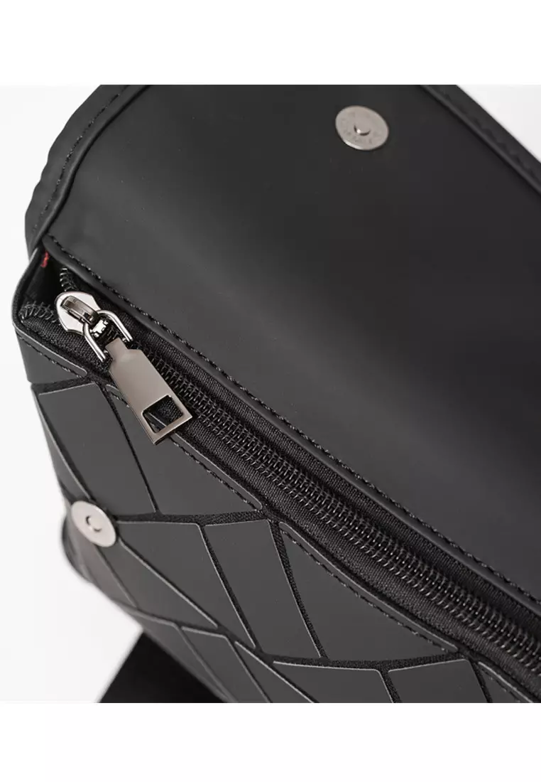 菱形紋理仿皮單肩包 ET20141-7