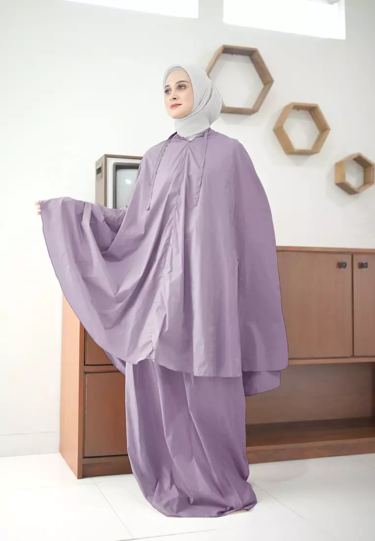 Zaleyna Mukena Travel Size | Mukena Resleting Prayer Set 2in1 - Dewasa