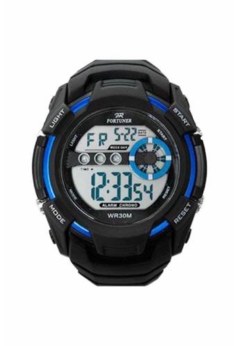Fortuner Watch - Mens - FR S8059DG - Black Blue from Fortuner in blue 