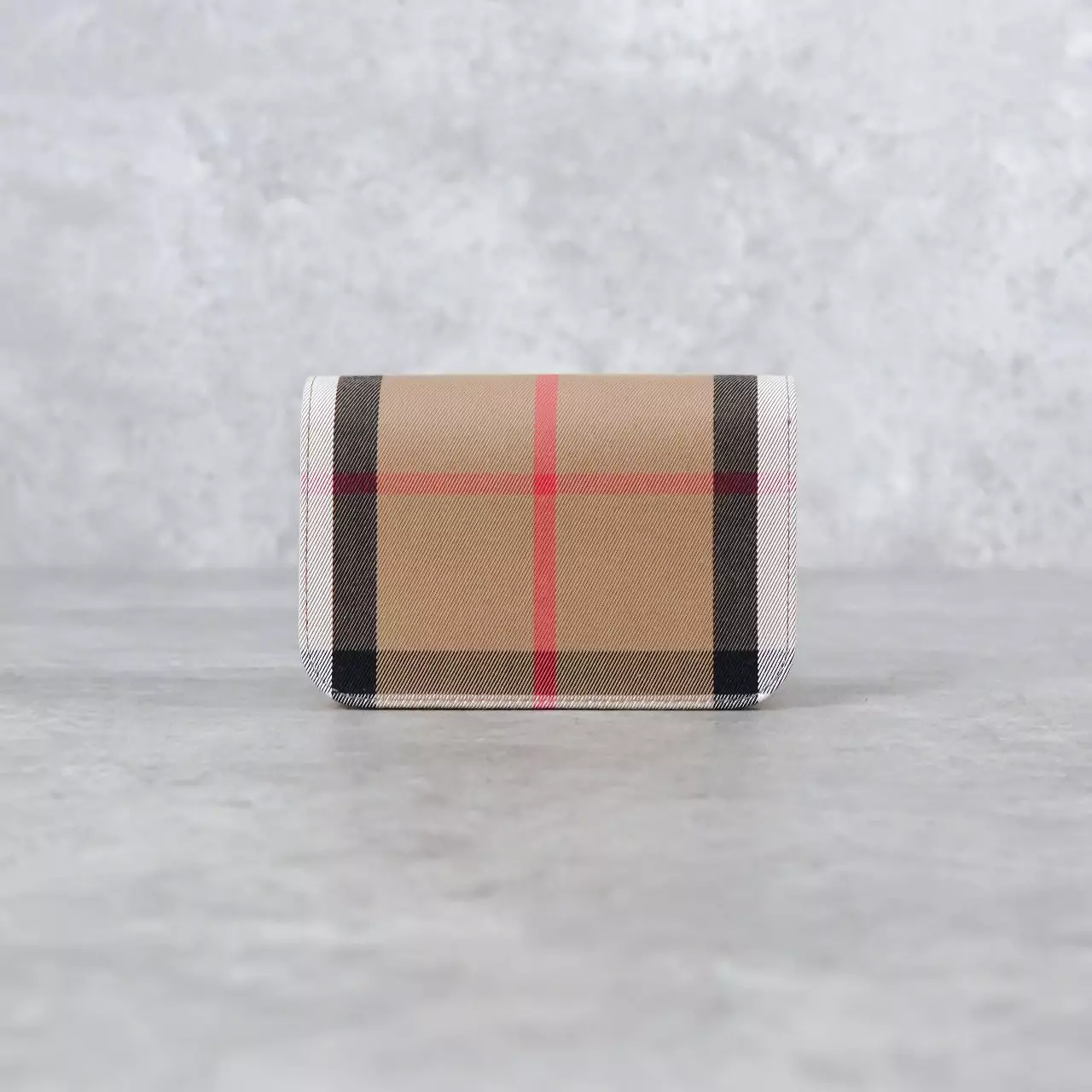 Tas BURBERRY CHECK BEIGE PINK LEATHER FLAP SHOULDER BAG 100% ORIGINAL