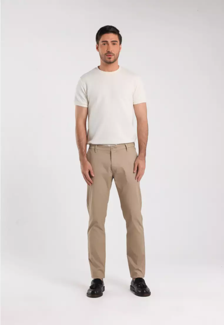 MOC - Celana Panjang Chinos Pria Renviggo - Khaki