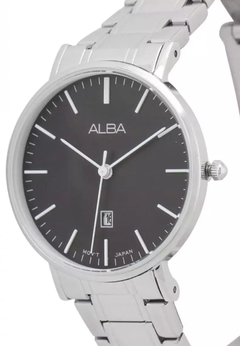 Jam Tangan Wanita Alba Original Garansi Resmi Strap Stainless Steel Silver AH7M33 AH7M33X1 Silver