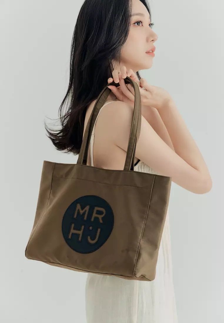 BONO V Nylon Shoulder Bag Olive Khaki