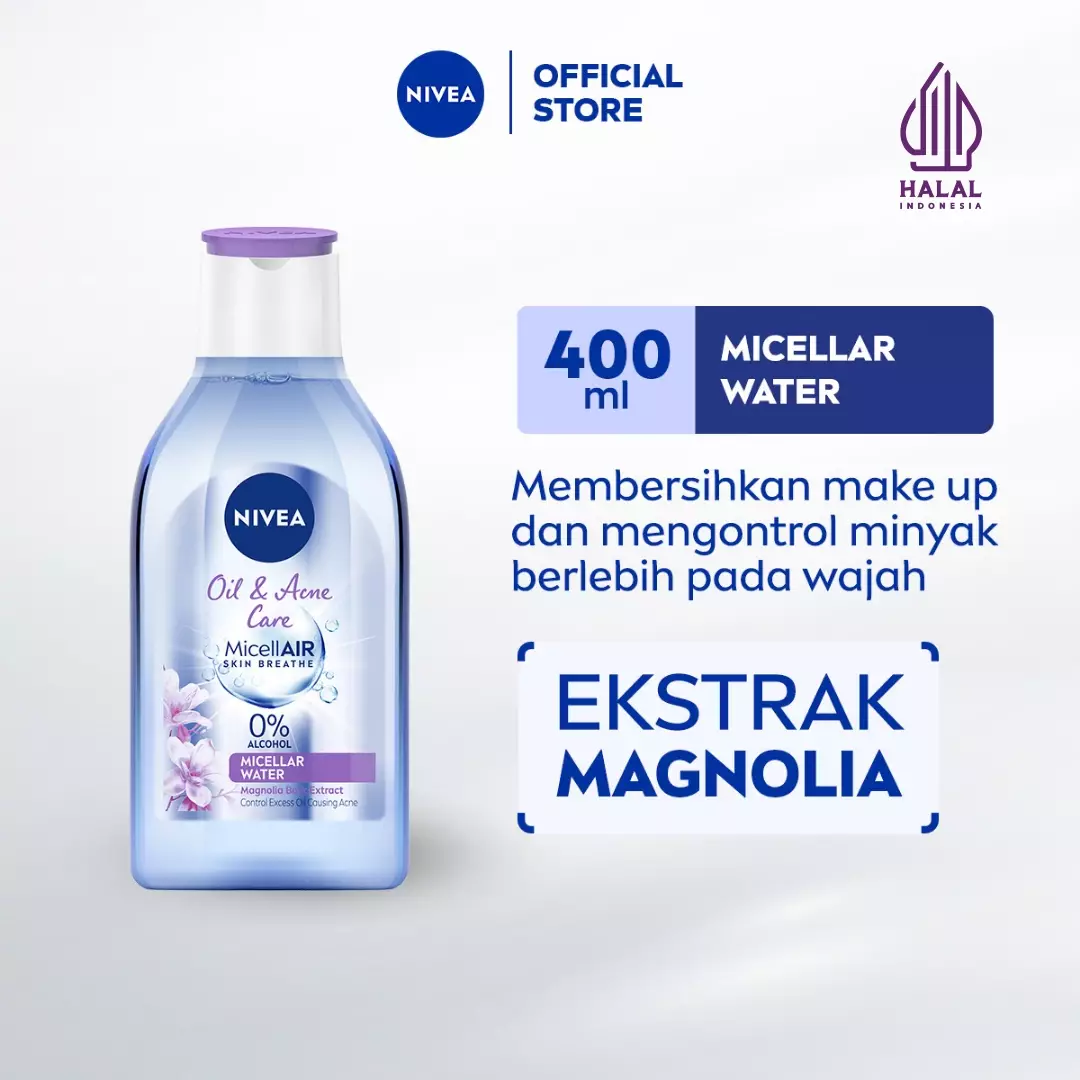 NIVEA Oil & Acne Care MicellAIR Skin Breathe 400ml - Twin Pack