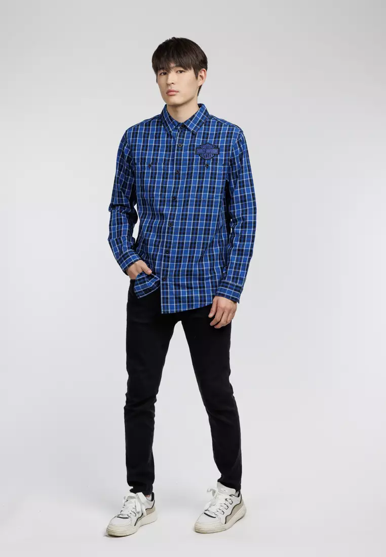 Harley-Davidson Bar & Shield LS Plaid Shirt