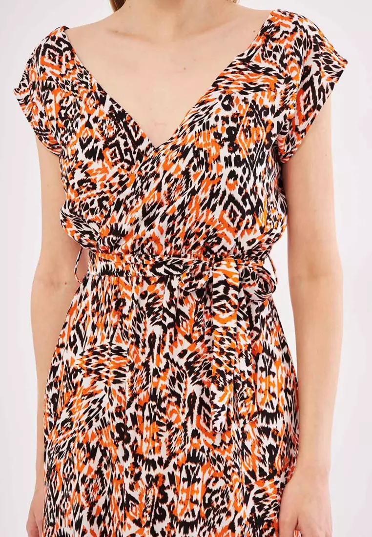 Waist Tie Wrap Dress