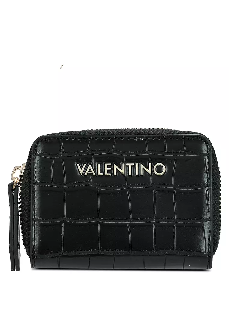 Valentino by mario valentino zip around purse in black hotsell