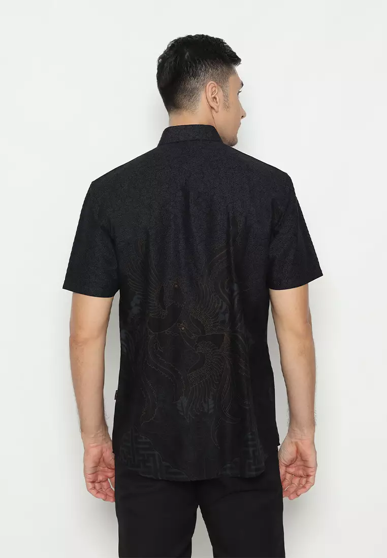 My Aksa Batik Pria Kemeja Pendek Cian Cilla