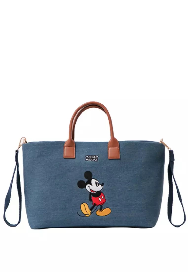 Disney Mickey Mouse Denim Tote Bag 2024 With