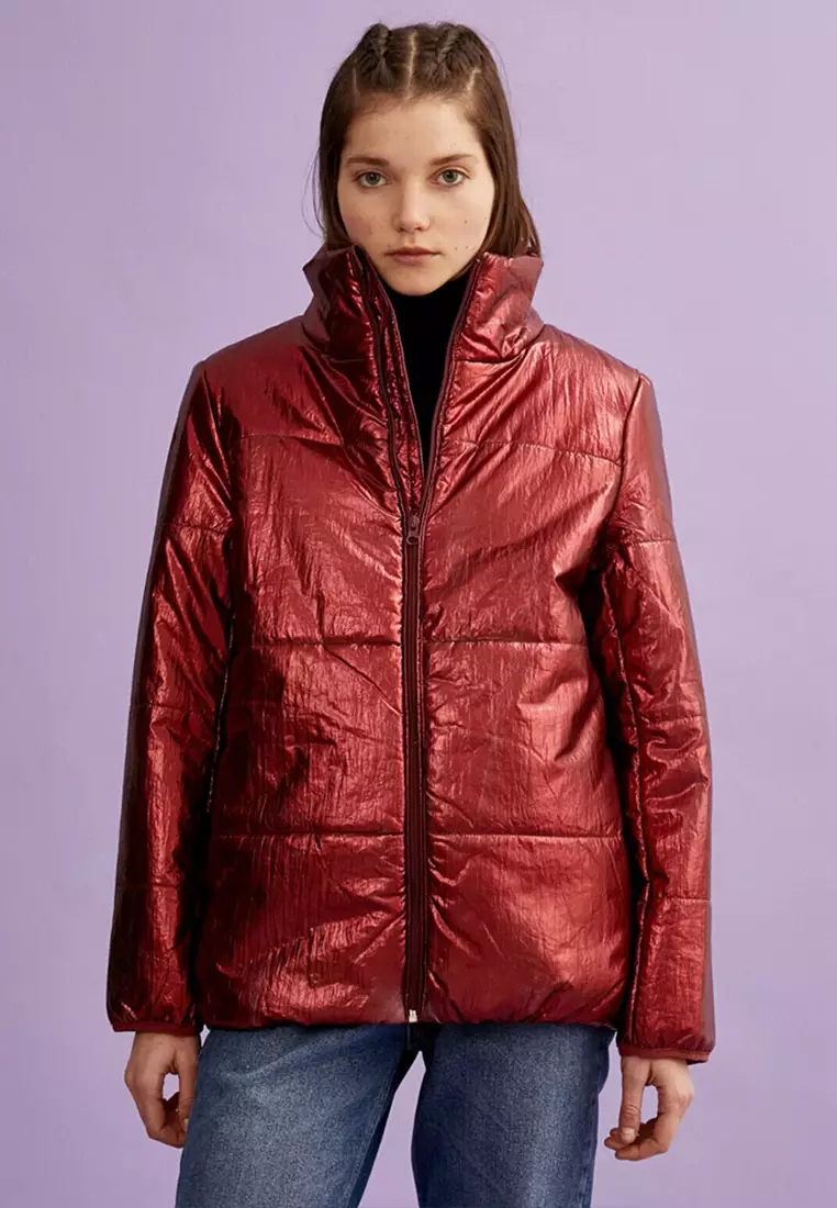 Red sales puffa jackets