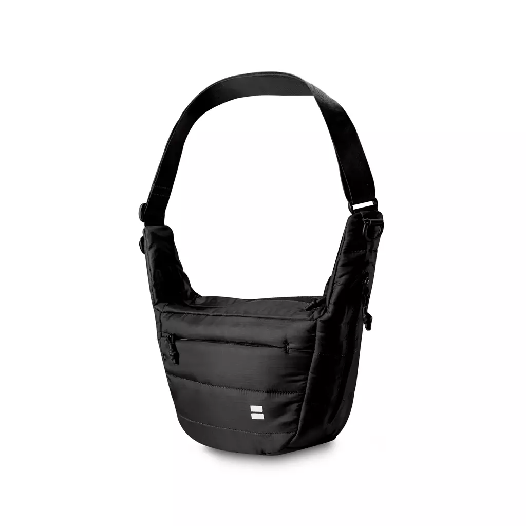 Bodypack Puffy Shoulder 1.0 Basic Shoulder Bag 8 Inch Tas Selempang Travel Simpel Praktis - Hitam
