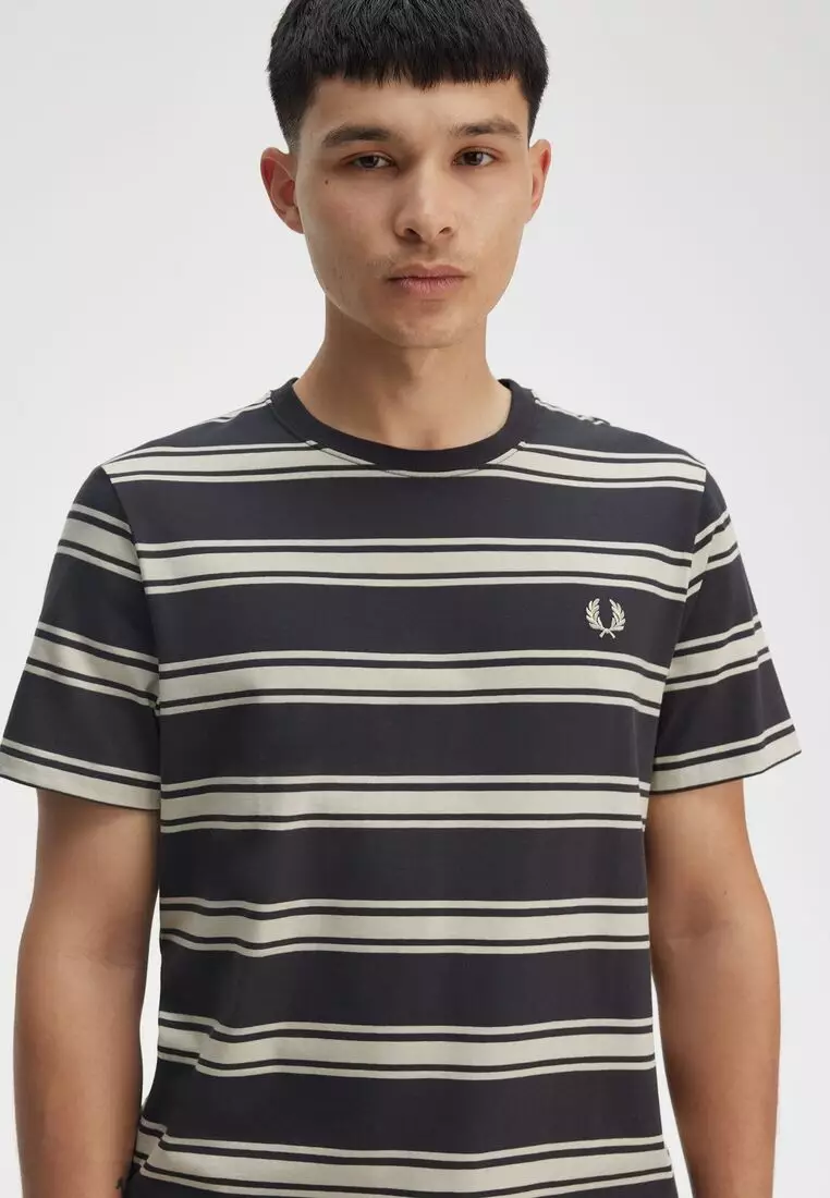 Buy Fred Perry Fred Perry M9851 FINE STRIPE T-SHIRT (ACHOR