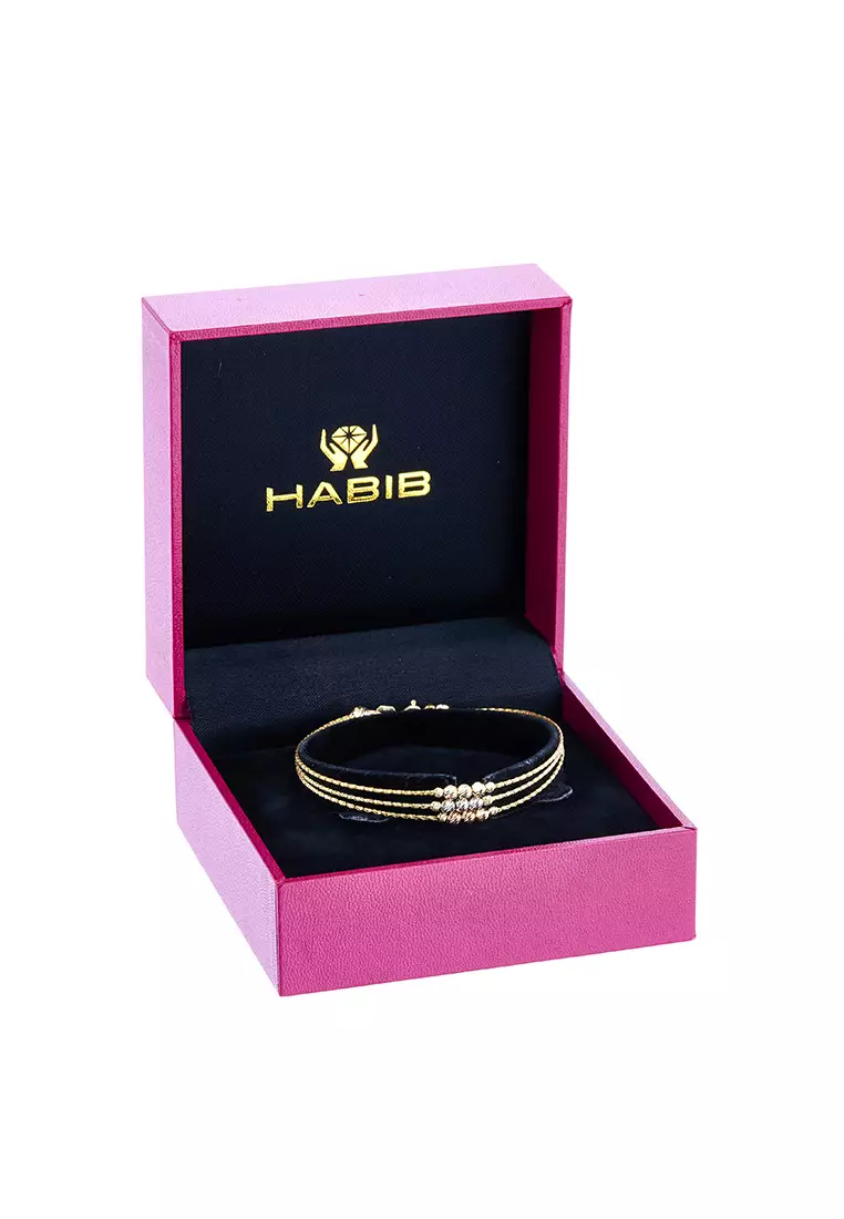 Buy HABIB HABIB 585/14K Yellow, White and Rose Gold Bracelet 714-BR ...